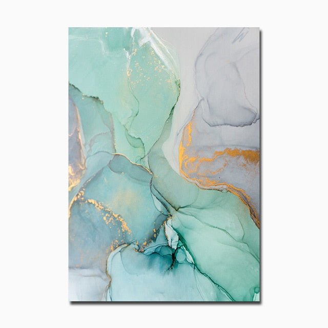 Geometric Agate Abstract Painting