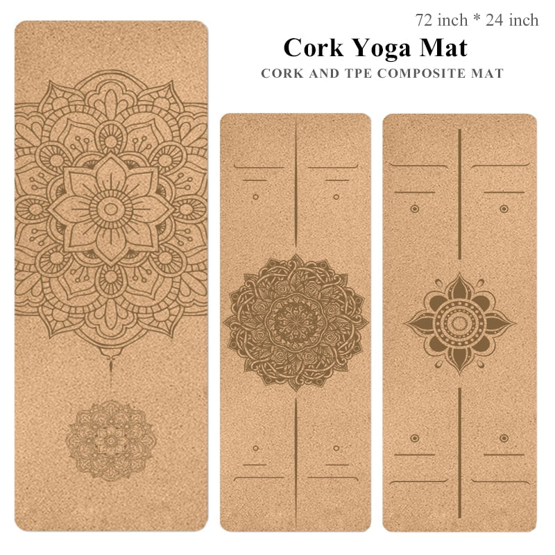 Natural Cork TPE Yoga Mat