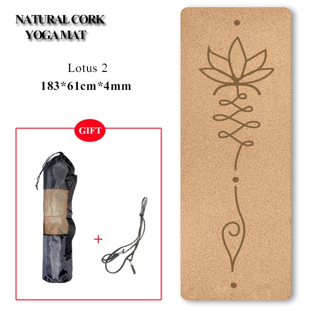 Natural Cork TPE Yoga Mat