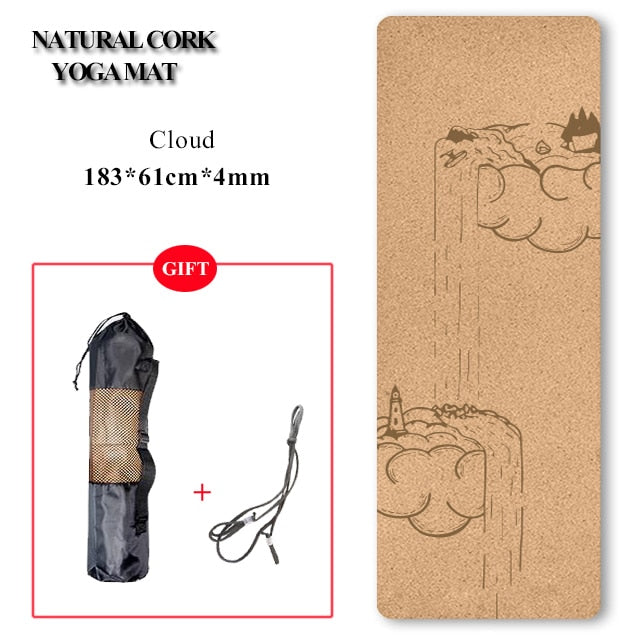 Natural Cork TPE Yoga Mat