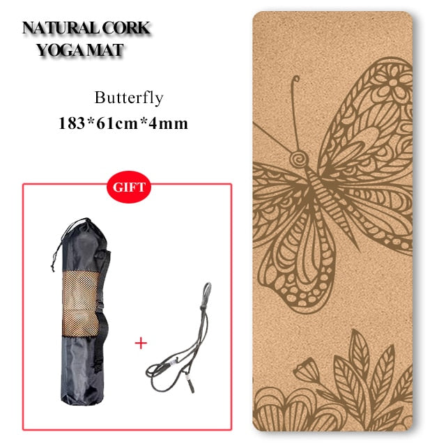 Natural Cork TPE Yoga Mat