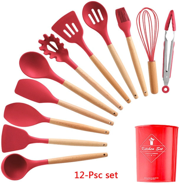 Silicone Cooking Utensils Set