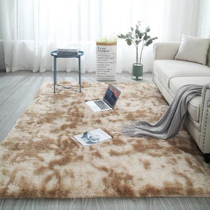 Tie Dyeing Plush Rug