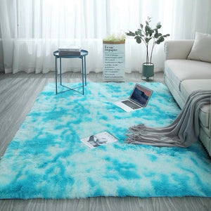 Tie Dyeing Plush Rug