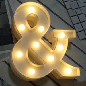 LED Letter Night Light