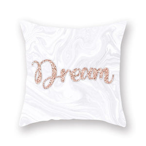 Adorable Pink Pillow Cover