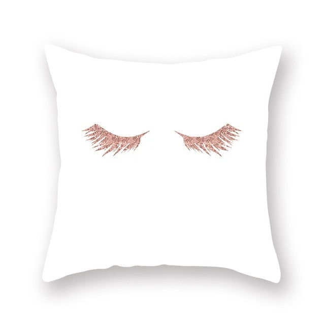 Adorable Pink Pillow Cover