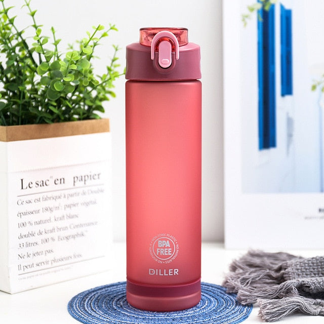 Portable Water Bottle With Straw