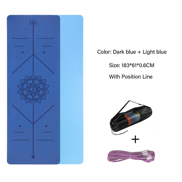 TPE Double Layer Yoga Mat