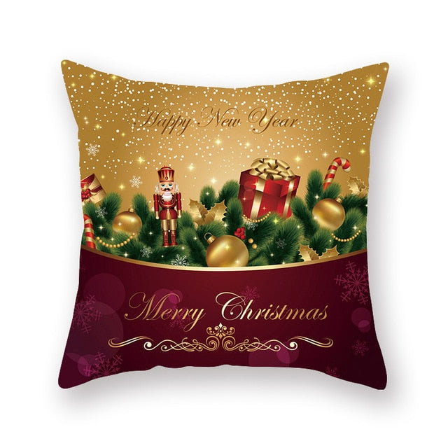 Christmas Red Pillow Case