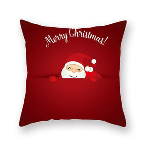 Christmas Red Pillow Case