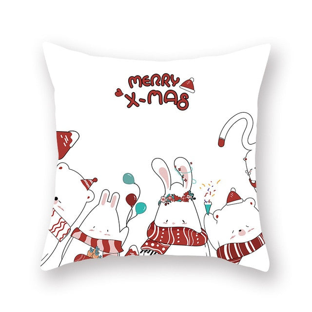 Christmas Red Pillow Case