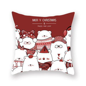 Christmas Red Pillow Case