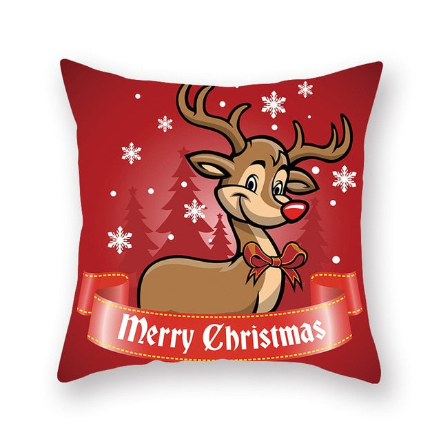 Christmas Red Pillow Case