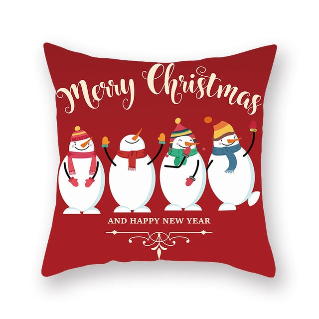 Christmas Red Pillow Case