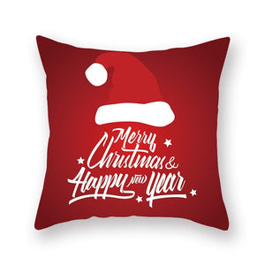 Christmas Red Pillow Case