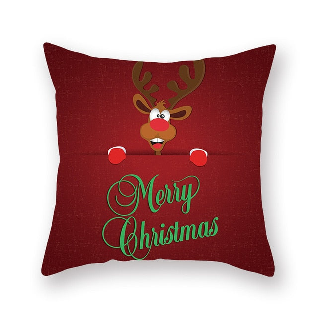 Christmas Red Pillow Case