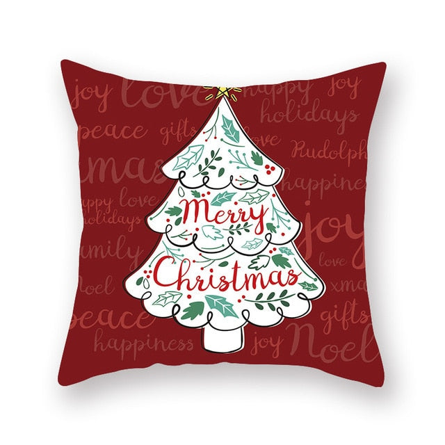 Christmas Red Pillow Case