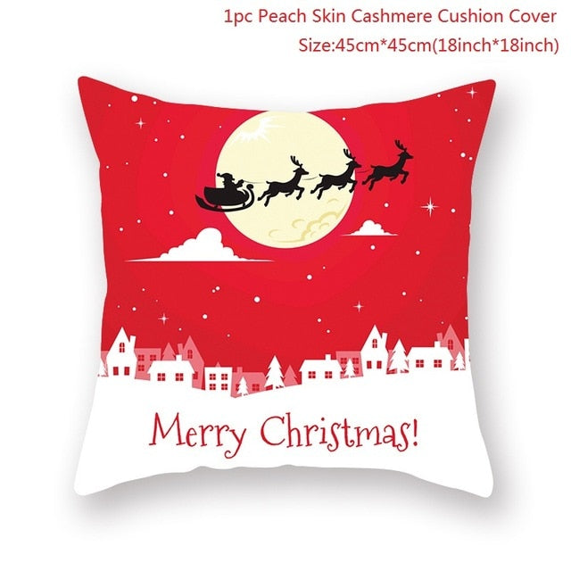 Christmas Red Pillow Case