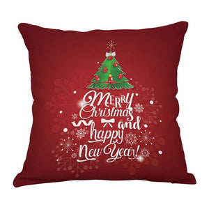 Christmas Red Pillow Case