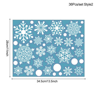 White Snowflake Wall Stickers