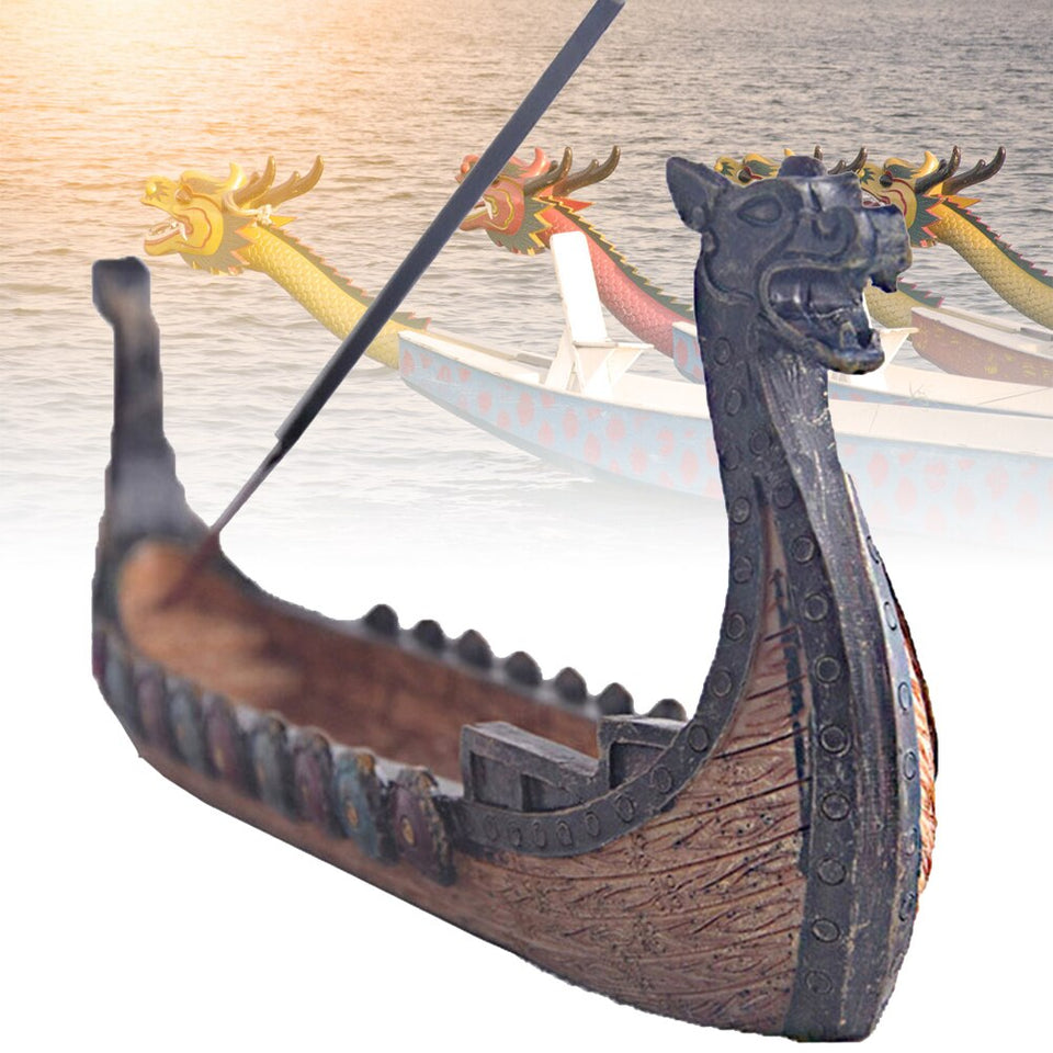 Resin Viking Ships Ornament